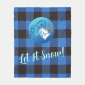 Fleece Blanket- Let it Snow (Voorkant)