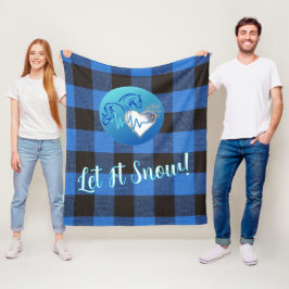 Fleece Blanket- Let it Snow Deken