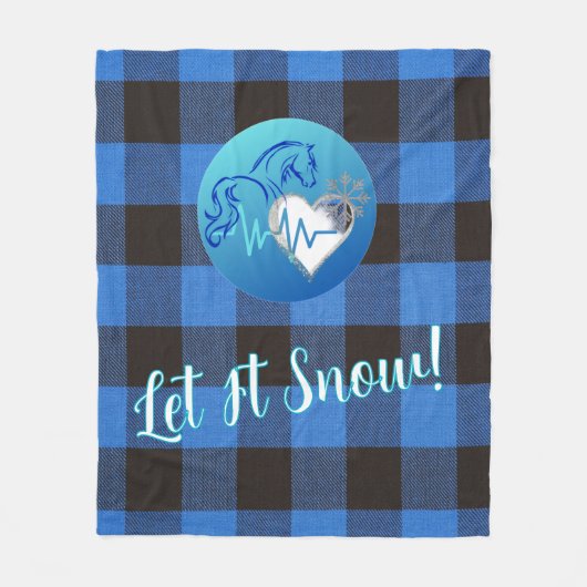 Fleece Blanket- Let it Snow Deken (Voorkant)