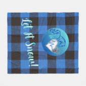 Fleece Blanket- Let it Snow Deken (Voorkant (Horizontaal))