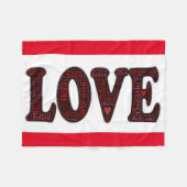 Fleece Blanket/Love (Voorkant (Horizontaal))