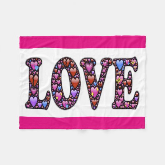 Fleece Blanket/Love Deken (Voorkant (Horizontaal))