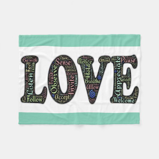 Fleece Blanket/Love Deken (Voorkant (Horizontaal))
