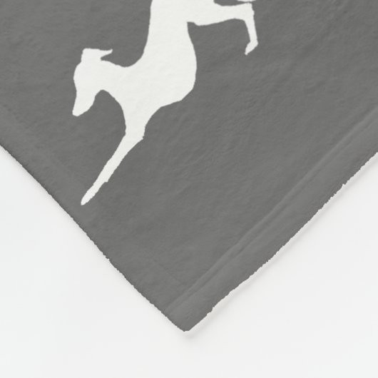 Fleece Blanket met de Italiaanse Greyhound (Hoek)
