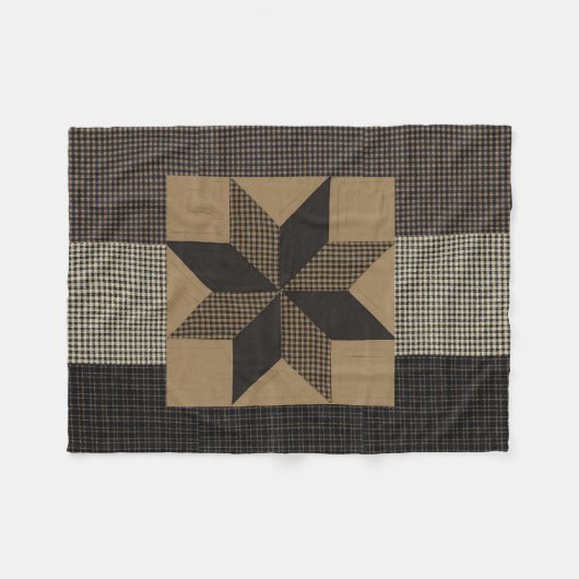 Fleece Blanket met "Primitive Style" Deken (Voorkant (Horizontaal))