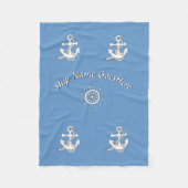 Fleece Blanket - Nautical Theme (Voorkant)