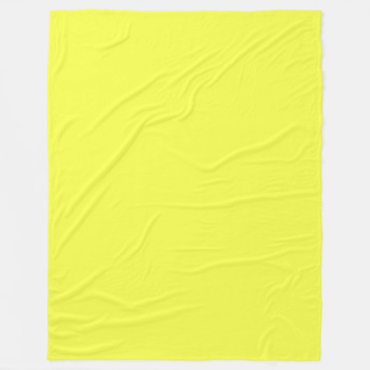 Fleece Blanket, Neon Yellow (Voorkant)