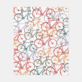 Fleece Blanket of Bikes Deken (Voorkant)
