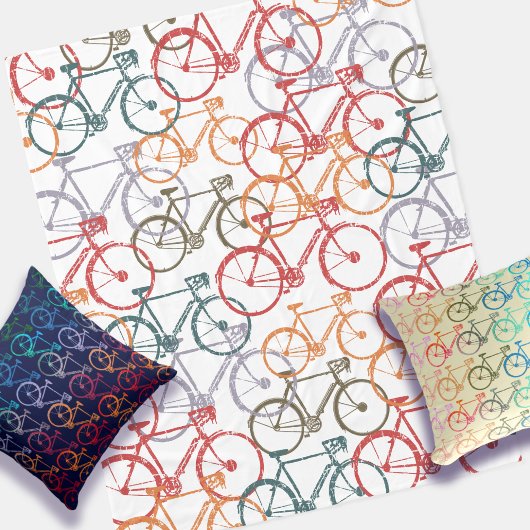 Fleece Blanket of Bikes Deken