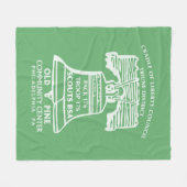 Fleece Blanket - Olive Green Deken (Voorkant (Horizontaal))