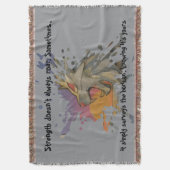 Fleece Blanket Papercut Lion & Sea Sunrise Deken (Voorkant Verticaal)