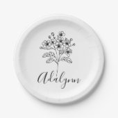 Fleece Blanket Papieren Bordje (Voorkant)