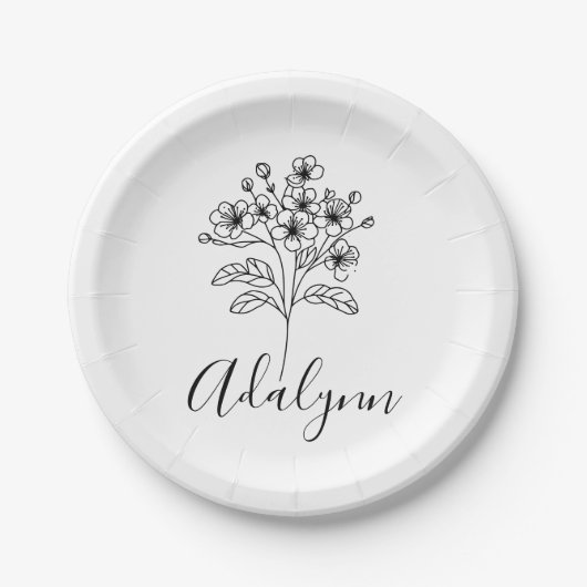 Fleece Blanket Papieren Bordje (Voorkant)