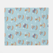 Fleece Blanket Parachute Zoo Deken (Voorkant (Horizontaal))