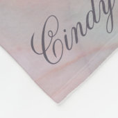 Fleece Blanket "Pinkish Flower" Personaliseert (Hoek)