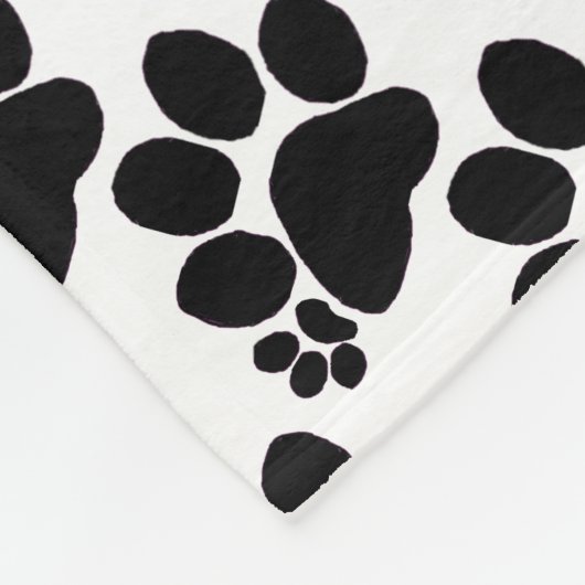 Fleece Blanket - Polydactyl Cat Paws Deken (Hoek)