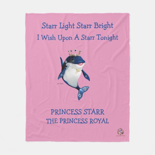 Fleece Blanket Princess Starr. The Princess Royal (Voorkant)