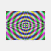Fleece Blanket Psychedelic Neon Eye Deken (Voorkant (Horizontaal))