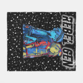 Fleece Blanket Rebellion78 Rebel Gen  Deken (Voorkant (Horizontaal))