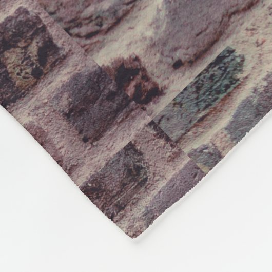 Fleece Blanket Red Brick Wall Aangepaste graffiti Deken (Hoek)