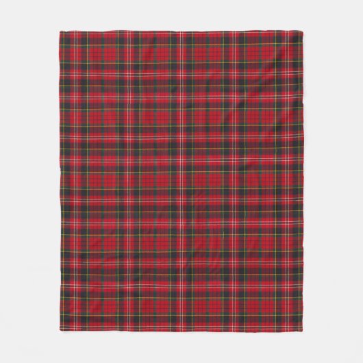 Fleece Blanket - Red Tartan Macpherson Clan (Voorkant)