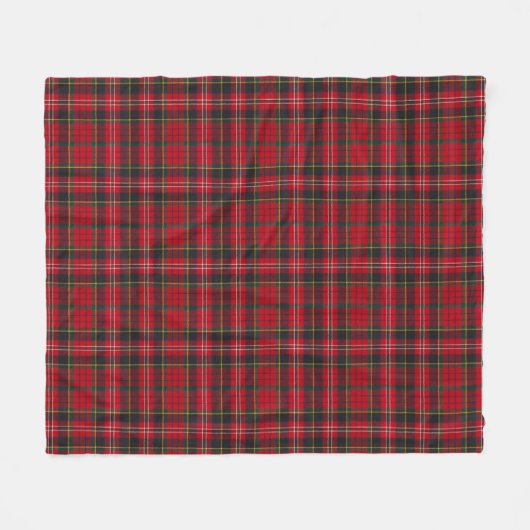 Fleece Blanket - Red Tartan Macpherson Clan (Voorkant (Horizontaal))