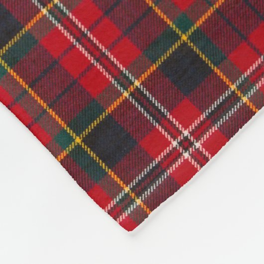 Fleece Blanket - Red Tartan Macpherson Clan (Hoek)