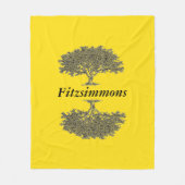 Fleece Blanket - Reflecterende bomen (Voorkant)