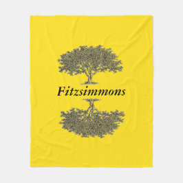 Fleece Blanket - Reflecterende bomen Deken