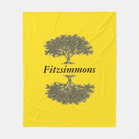 Fleece Blanket - Reflecterende bomen Deken (Voorkant)