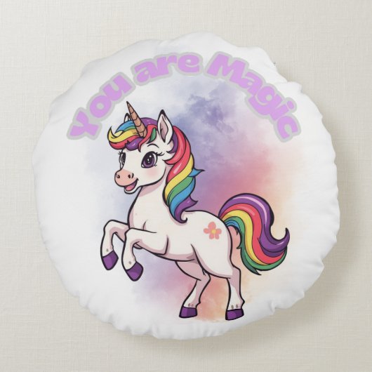 Fleece Blanket Rond Kussen (Achterkant)