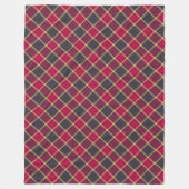 Fleece Blanket - Rood en geel Scottish Tartan 2 Deken (Voorkant)