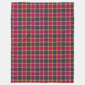 Fleece Blanket - Rood en geel Scottish Tartan Deken (Voorkant)