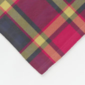 Fleece Blanket - Rood en geel Scottish Tartan Deken (Hoek)