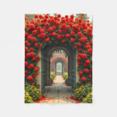 Fleece Blanket (Rose Tunnel) Deken (Voorkant)