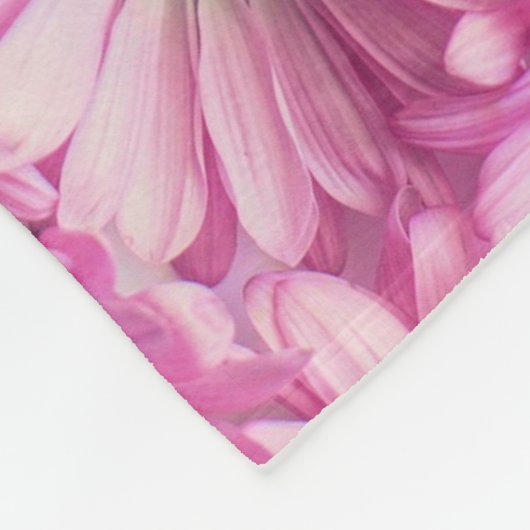 Fleece Blanket - Roze Gerbera Daisies (Hoek)