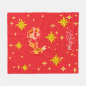 Fleece Blanket Santa Clause Deken (Voorkant (Horizontaal))