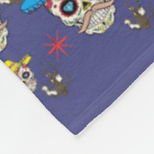 Fleece Blanket - Skulls (Hoek)