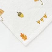 Fleece Blanket (Small) - Autumn And Fall Pattern Deken (Hoek)