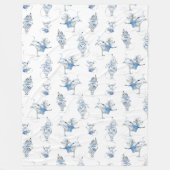 Fleece Blanket - Snow Mice Pattern (Voorkant)