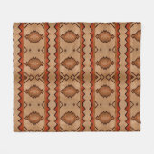 Fleece Blanket Southwest rustige geweven tapeontwe Deken (Voorkant (Horizontaal))