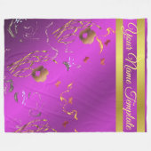 Fleece Blanket, temlaat, bloemperk, elegant Deken (Voorkant (Horizontaal))