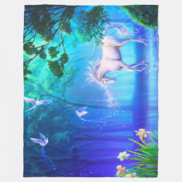 Fleece Blanket/Unicorn Deken