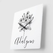 Fleece Blanket Vierkante Klok (Hoek)