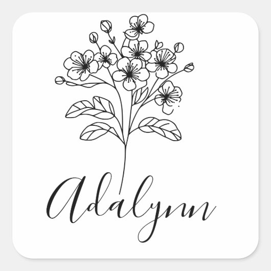 Fleece Blanket Vierkante Sticker (Voorkant)