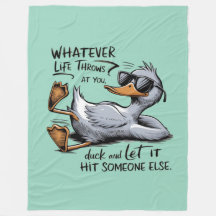 Fleece Blanket - "Wat het leven ook naar je gooit"