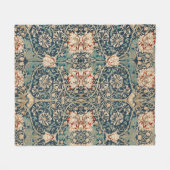 FLEECE BLANKET : WILLIAM MORRIS : HONEYSUCKLE (Voorkant (Horizontaal))