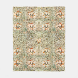 FLEECE BLANKET : WILLIAM MORRIS : HONEYSUCKLE DEKEN