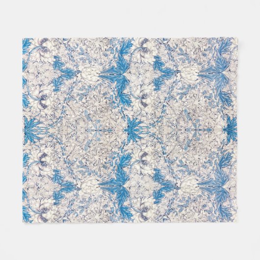 FLEECE BLANKET : WILLIAM MORRIS : HONEYSUCKLE DEKEN (Voorkant (Horizontaal))
