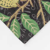 FLEECE BLANKET : WILLIAM MORRIS : POMEGRANTE (Hoek)